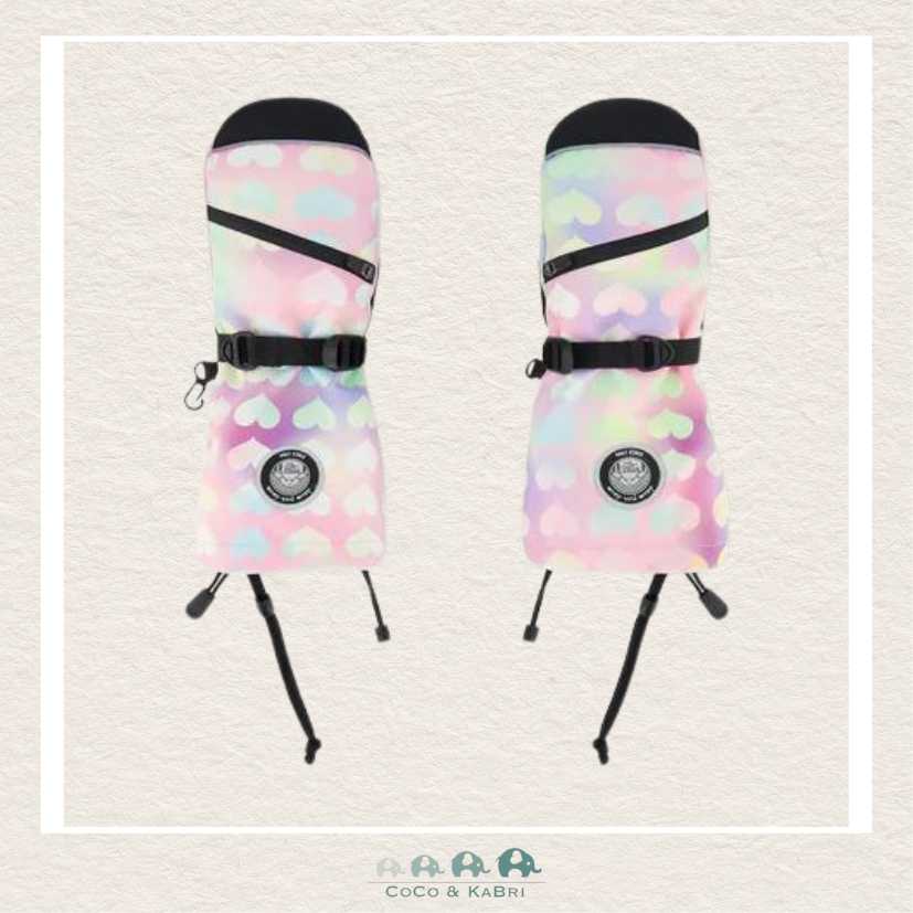 🇨🇦 Deux Par Deux Technical Mittens Lilac Printed Hearts, CoCo & KaBri Children's Boutique