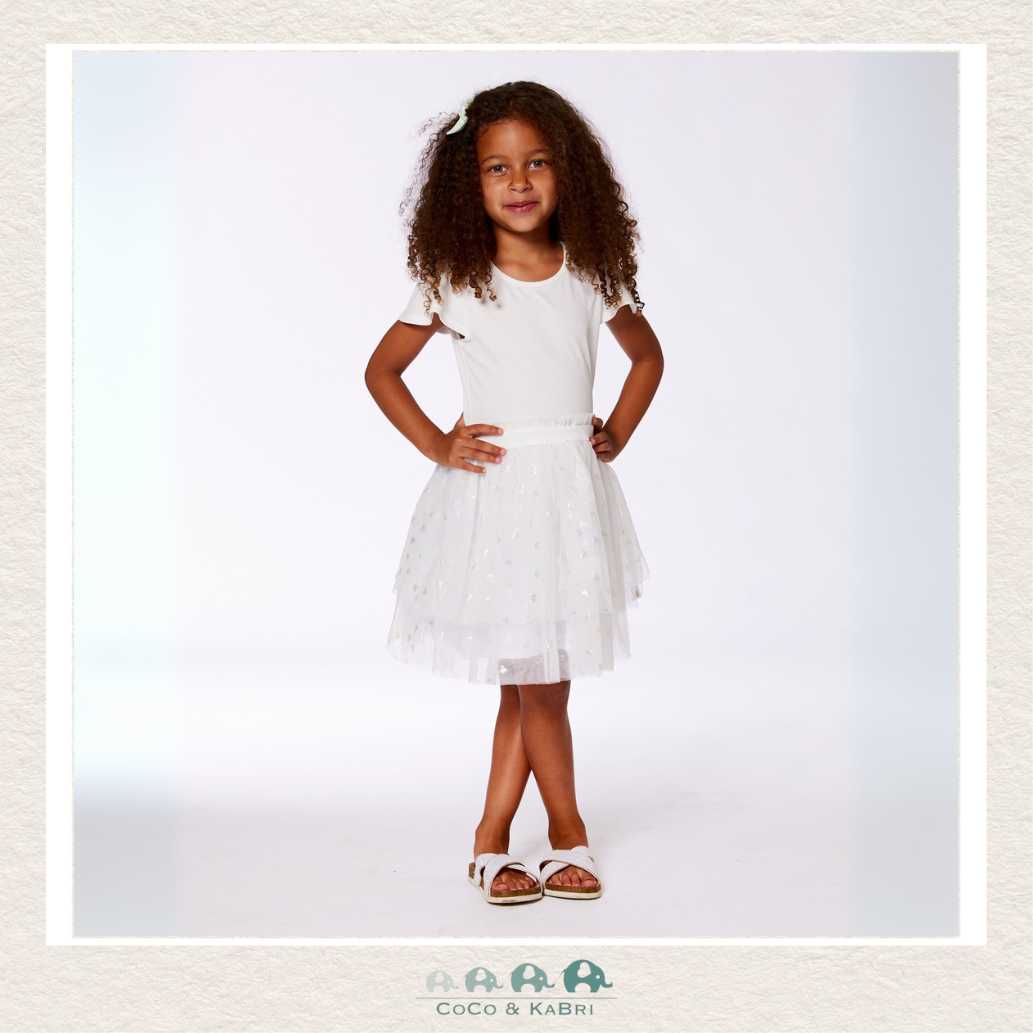 🇨🇦 Deux Par Deux Textured Knit Dress - Glitter Hearts Skirt, CoCo & KaBri Children's Boutique