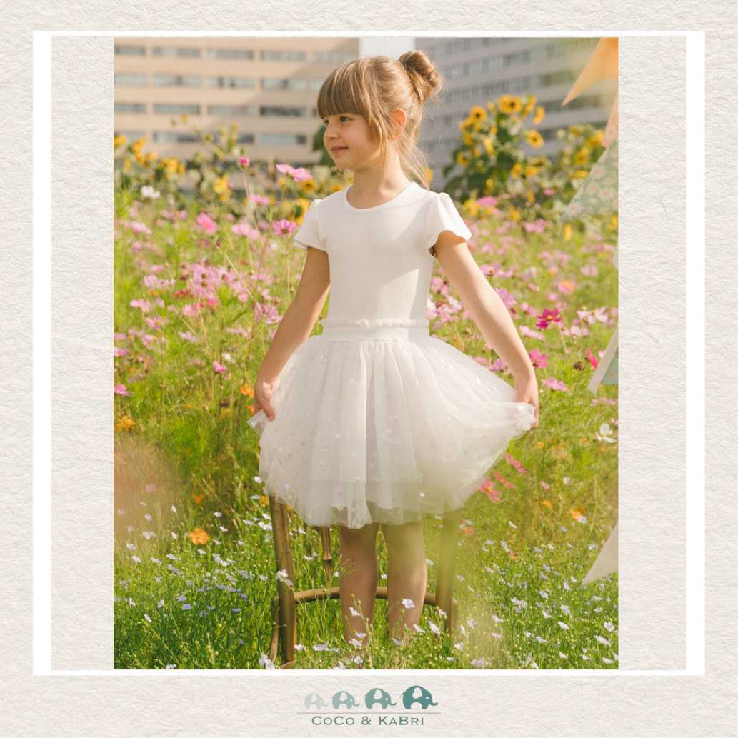 🇨🇦 Deux Par Deux Textured Knit Dress - Glitter Hearts Skirt, CoCo & KaBri Children's Boutique