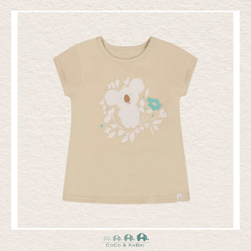 🇨🇦 Deux Par Deux Top With Print Organic Jersey Tee - Koala, CoCo & KaBri Children's Boutique