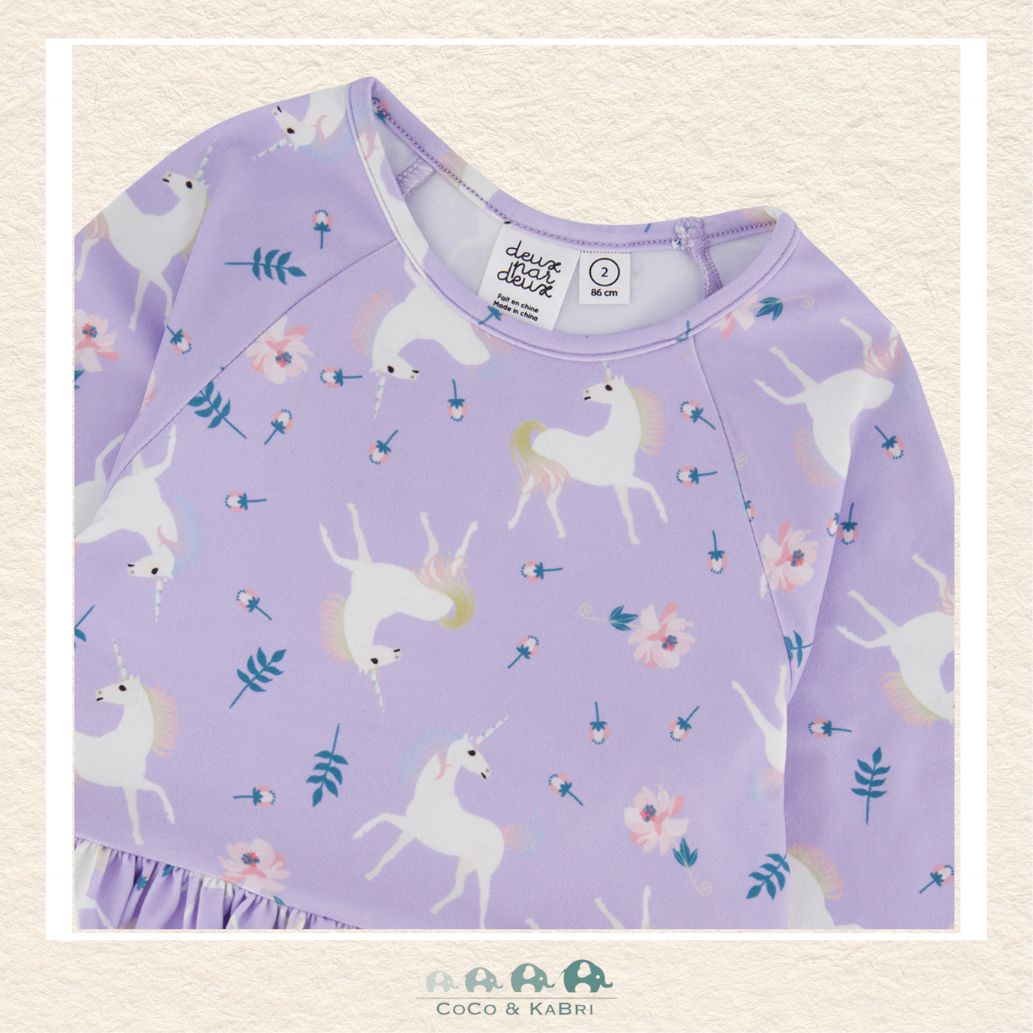 🇨🇦 Deux Par Deux Unicorn Dress With Pockets, CoCo & KaBri Children's Boutique