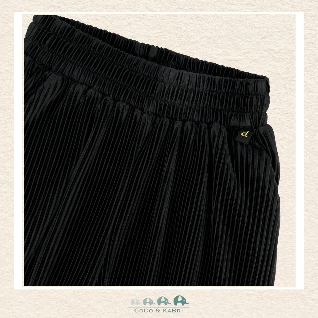 🇨🇦 Deux Par Deux Wide Leg Pleated Jersey Pants - Anthracite, CoCo & KaBri Children's Boutique
