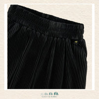 🇨🇦 Deux Par Deux Wide Leg Pleated Jersey Pants - Anthracite, CoCo & KaBri Children's Boutique