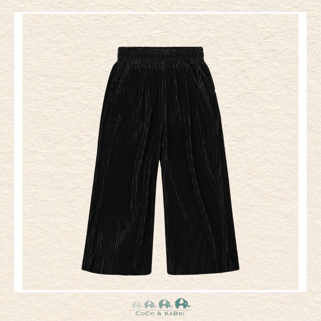 🇨🇦 Deux Par Deux Wide Leg Pleated Jersey Pants - Anthracite, CoCo & KaBri Children's Boutique