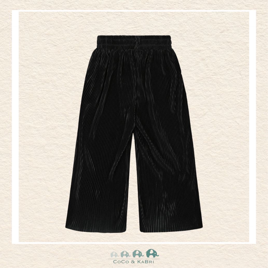 🇨🇦 Deux Par Deux Wide Leg Pleated Jersey Pants - Anthracite, CoCo & KaBri Children's Boutique