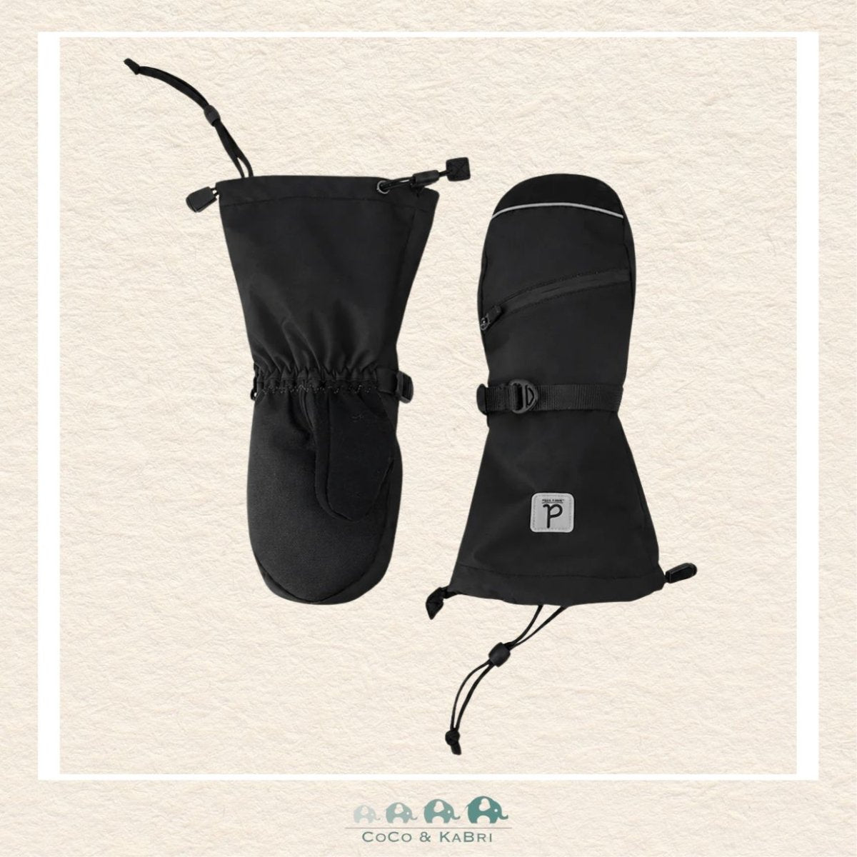 🇨🇦 Deux Par Deux Winter Mittens Teknik Black, CoCo & KaBri Children's Boutique, Brooks Alberta Canada