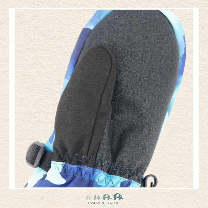 🇨🇦 Deux Par Deux Winter Mittens Teknik Teal Blue Camouflage, CoCo & KaBri Children's Boutique