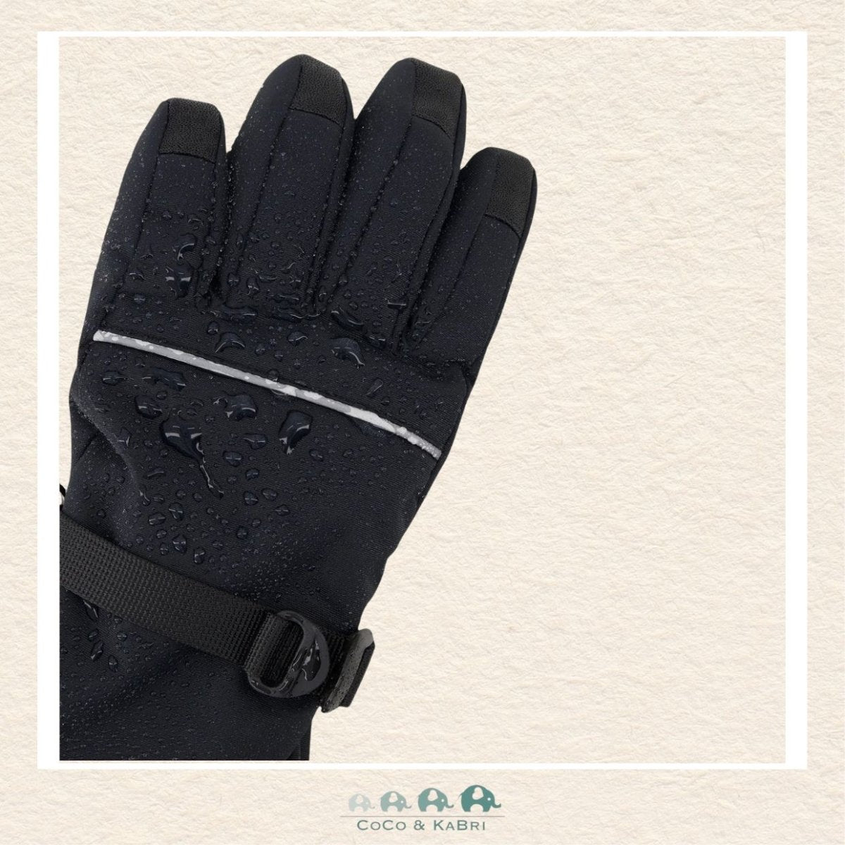 🇨🇦 Deux Par Deux Winter Teknik Gloves - Black, CoCo & KaBri Children's Boutique, Brooks Alberta Canada