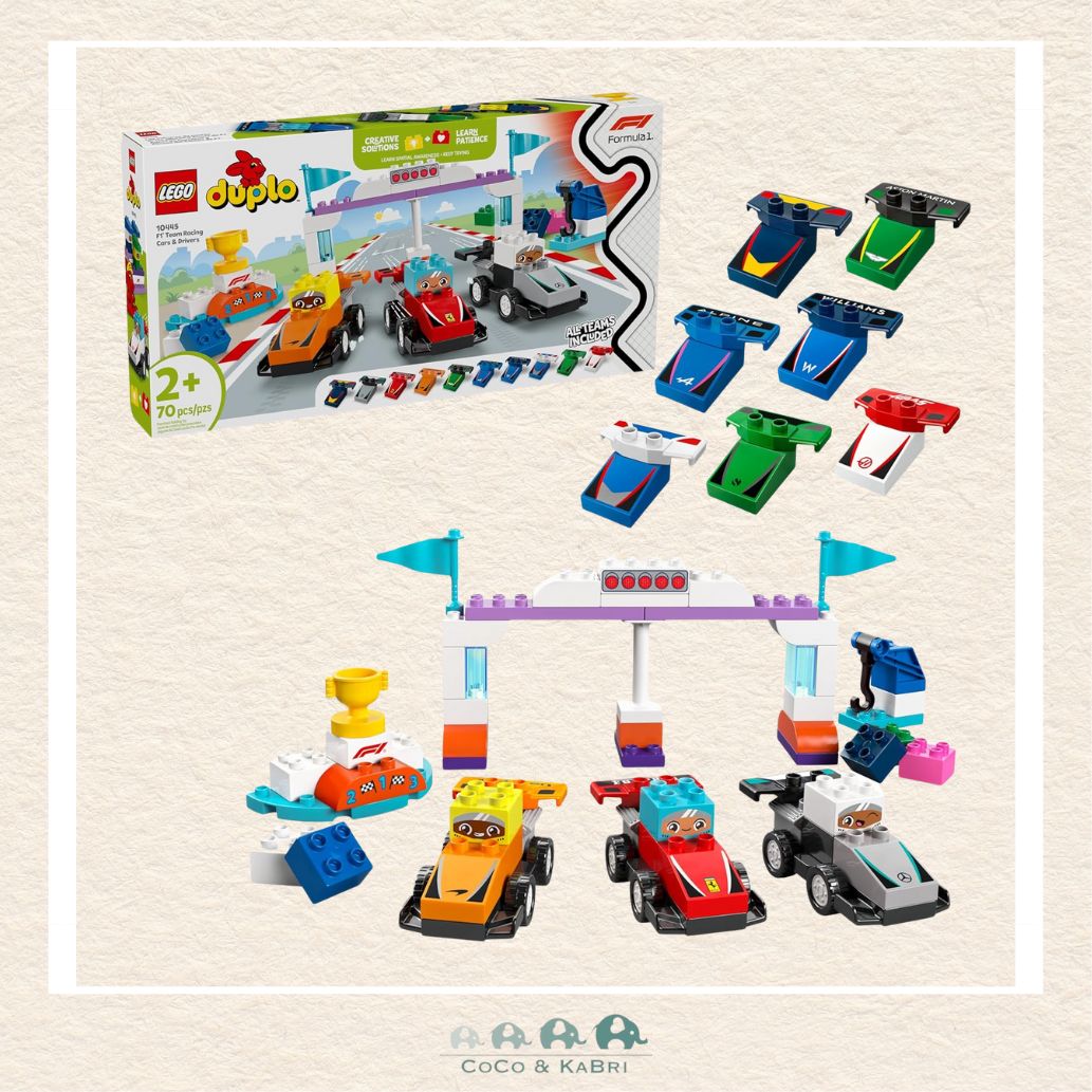 Duplo LEGO® F1® Team Race Cars & Drivers, CoCo & KaBri Children's Boutique