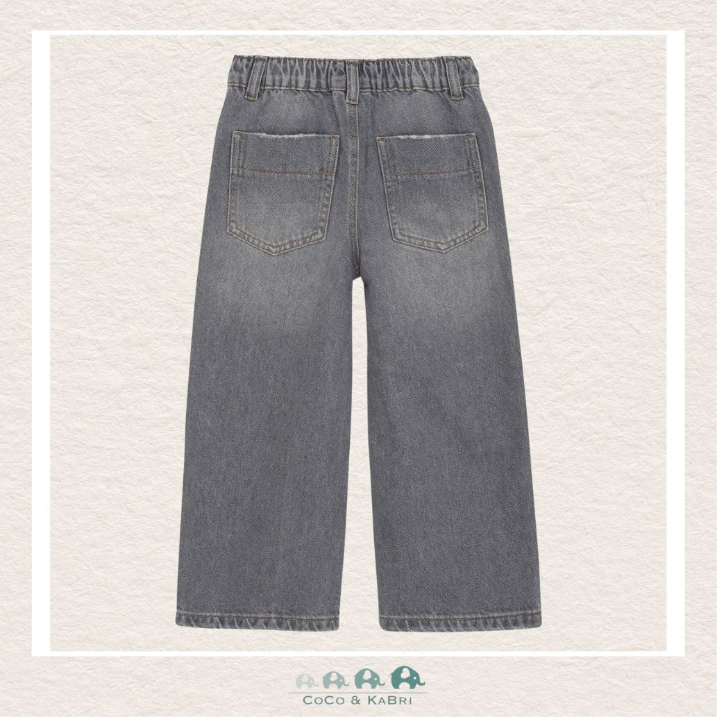 Enfant: Gray Wide Leg Denim, CoCo & KaBri Children's Boutique