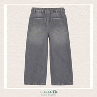 Enfant: Gray Wide Leg Denim, CoCo & KaBri Children's Boutique