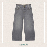 Enfant: Gray Wide Leg Denim, CoCo & KaBri Children's Boutique