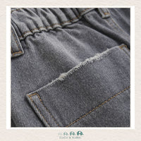 Enfant: Gray Wide Leg Denim, CoCo & KaBri Children's Boutique
