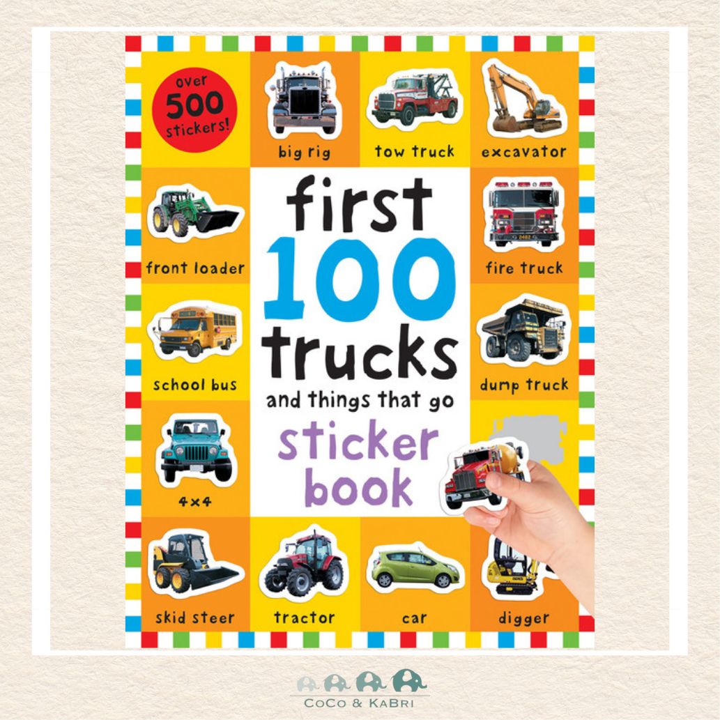 First 100 Stickers: Trucks and Things That Go, CoCo & KaBri Children's Boutique