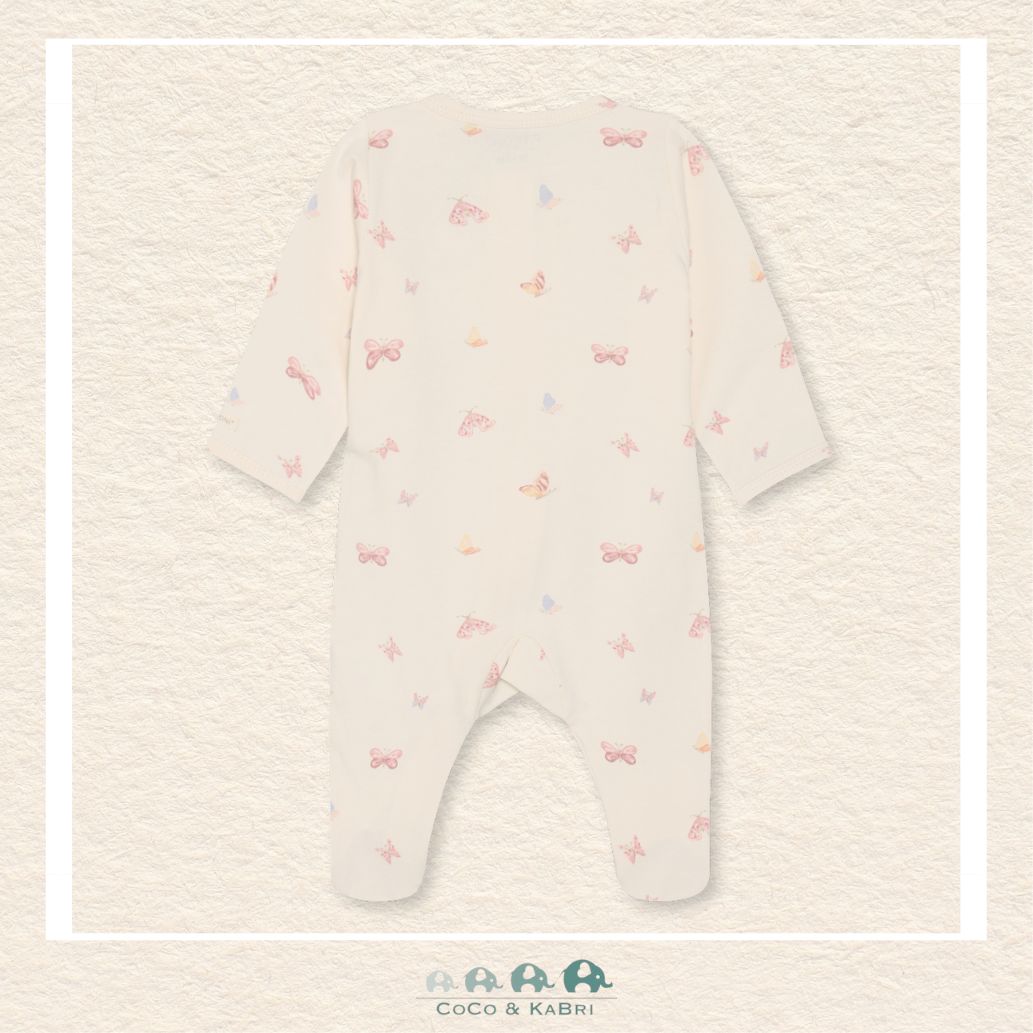 Back view of the Fixoni Baby Girl Sleeper showing the clean, professional finish and the continuous soft-touch knit texture