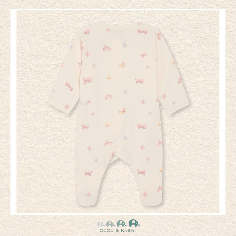 Back view of the Fixoni Baby Girl Sleeper showing the clean, professional finish and the continuous soft-touch knit texture