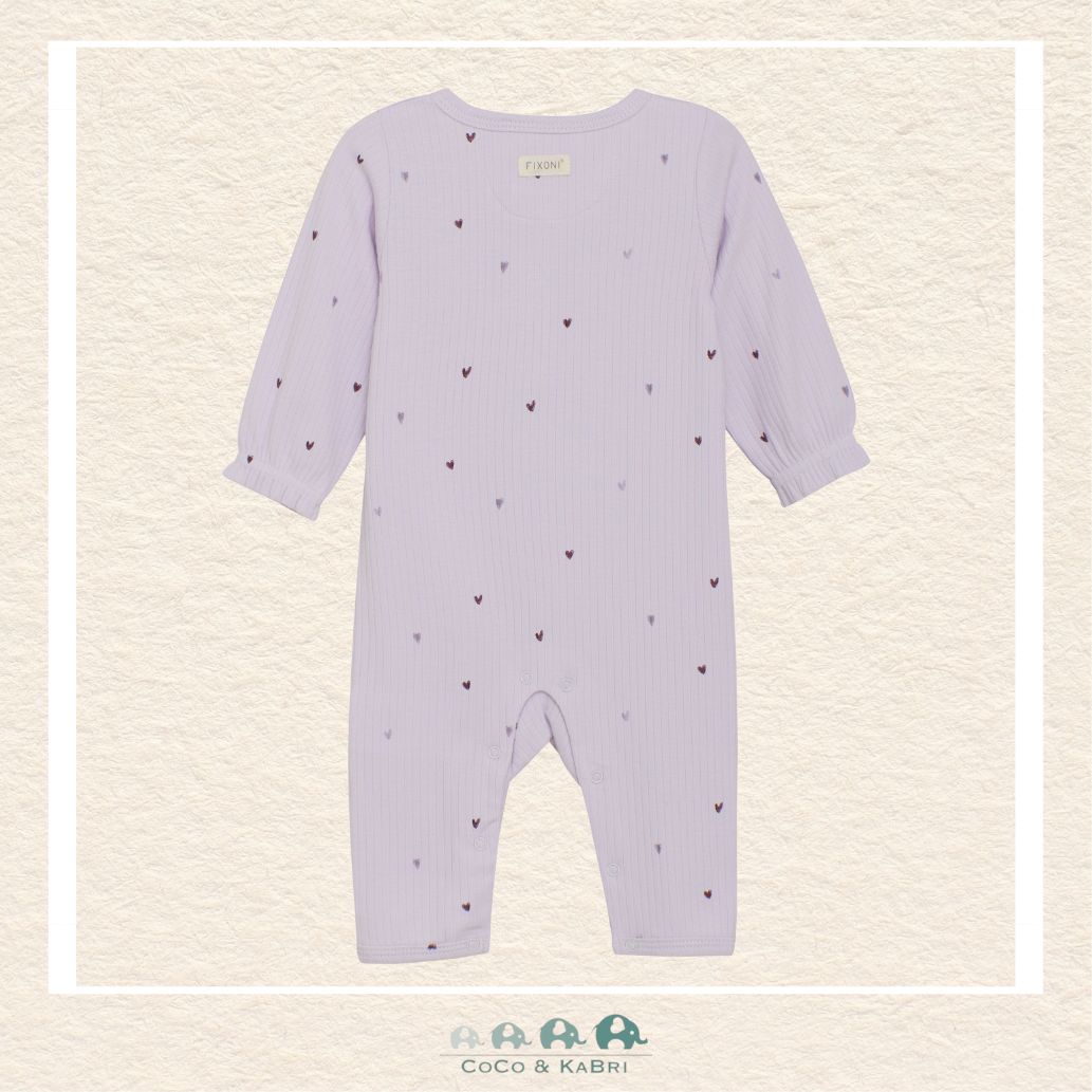 Fixoni: Purple Heart Romper, CoCo & KaBri Children's Boutique