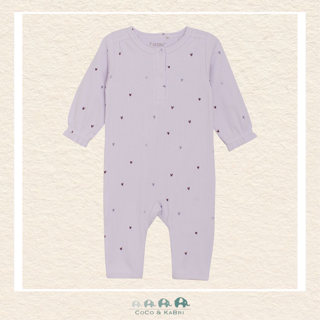 Fixoni: Purple Heart Romper, CoCo & KaBri Children's Boutique