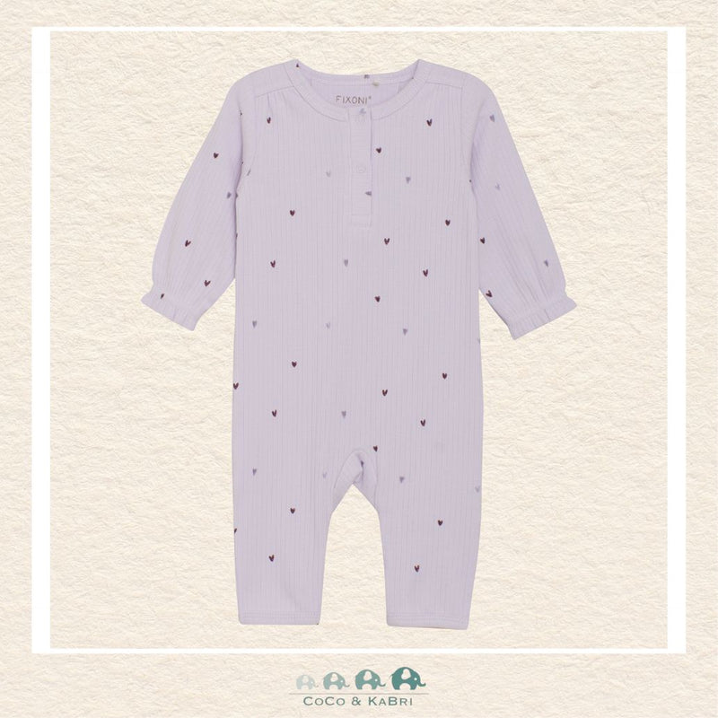 Fixoni: Purple Heart Romper, CoCo & KaBri Children's Boutique