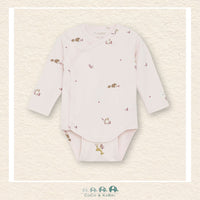 Fixoni Wrap Diaper Shirt - Mauve Woodland Creatures, CoCo & KaBri Children's Boutique