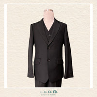 Fouger Suit: Three Piece (Jacket, Vest & Pant) - Black, CoCo & KaBri Children's Boutique