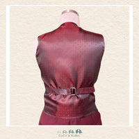 Fouger Suit: Three Piece (Jacket, Vest & Pant) - Burgandy, CoCo & KaBri Children's Boutique