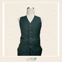 Fouger Suit: Three Piece (Jacket, Vest & Pant) - Hunter Green, CoCo & KaBri Children's Boutique