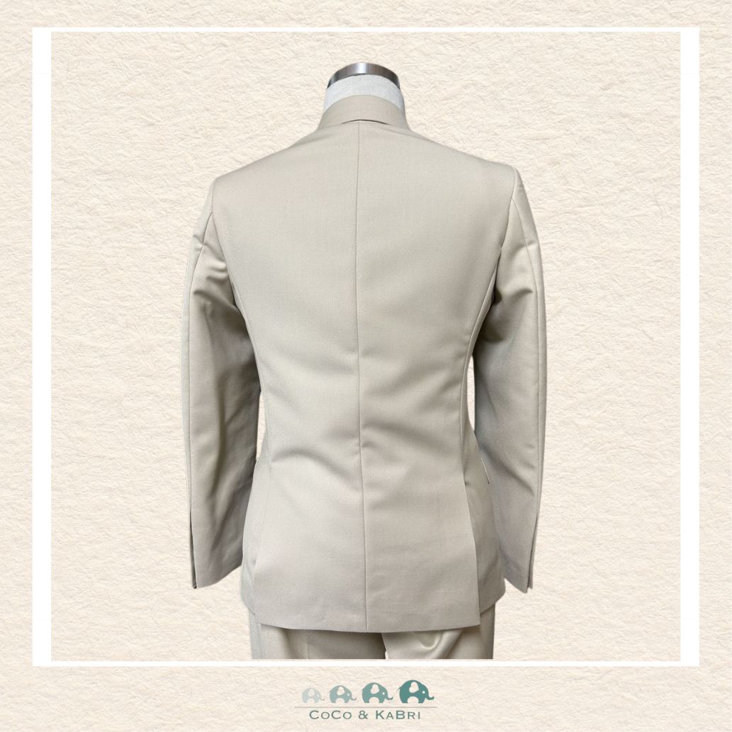 Fouger Suit: Three Piece (Jacket, Vest & Pant) - Khaki Size 10, CoCo & KaBri Children's Boutique