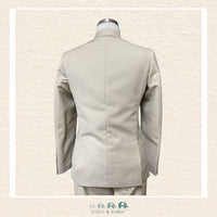 Fouger Suit: Three Piece (Jacket, Vest & Pant) - Khaki Size 10, CoCo & KaBri Children's Boutique