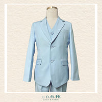 Fouger Suit: Three Piece (Jacket, Vest & Pant) - Light Blue, CoCo & KaBri Children's Boutique