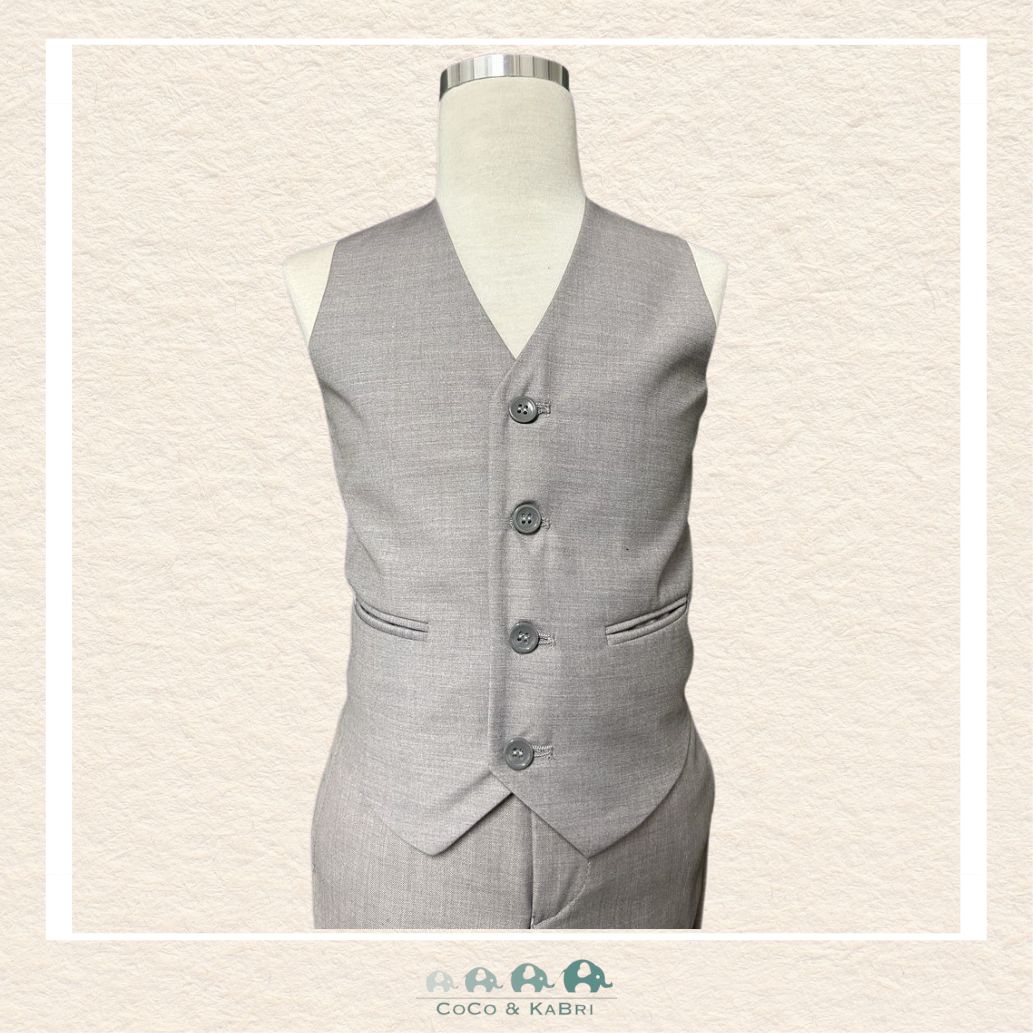 Fouger Suit: Three Piece (Jacket, Vest & Pant) - Light Gray, CoCo & KaBri Children's Boutique