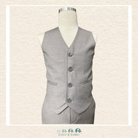 Fouger Suit: Three Piece (Jacket, Vest & Pant) - Light Gray, CoCo & KaBri Children's Boutique