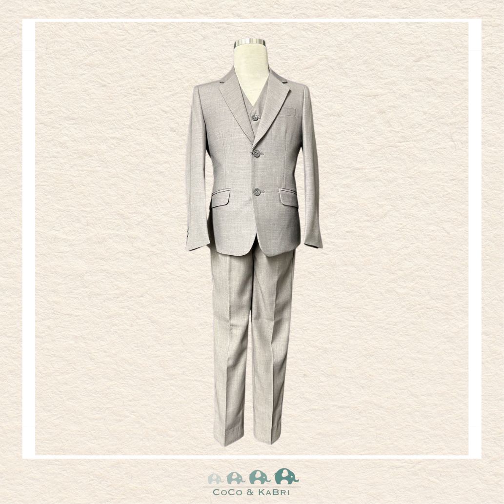 Fouger Suit: Three Piece (Jacket, Vest & Pant) - Light Gray, CoCo & KaBri Children's Boutique