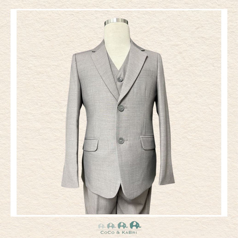 Fouger Suit: Three Piece (Jacket, Vest & Pant) - Light Gray, CoCo & KaBri Children's Boutique