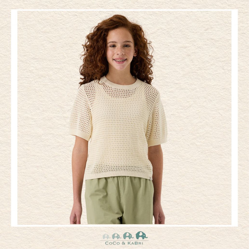 Garcia: Girls White Pullover, on Redheaded model, CoCo & KaBri Children's Boutique , Canada
