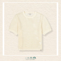 Garcia: Girls White Pullover, Front view, CoCo & KaBri Children's Boutique, Canada