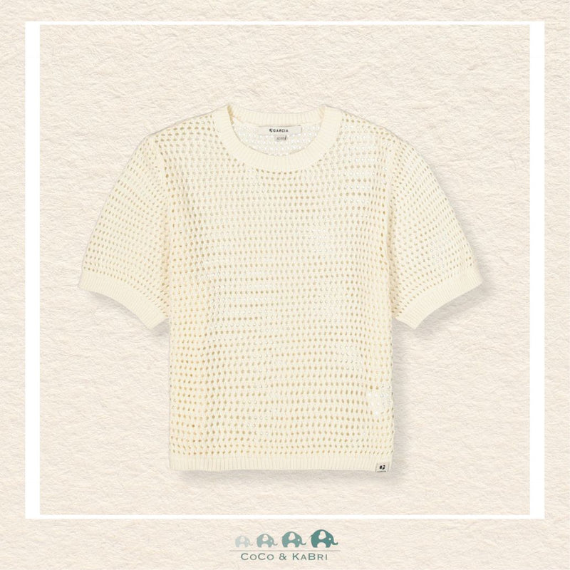 Garcia: Girls White Pullover, Front view, CoCo & KaBri Children's Boutique, Canada