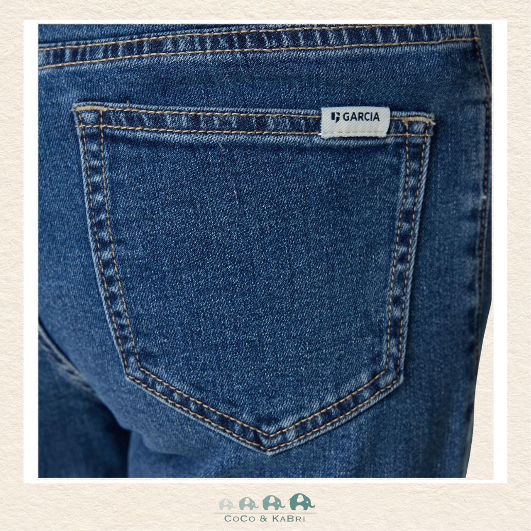 Garcia: Girls’ Youth Denim - Annemay Wide Fit Dark Used, CoCo & KaBri Children's Boutique, Brooks Alberta Canada