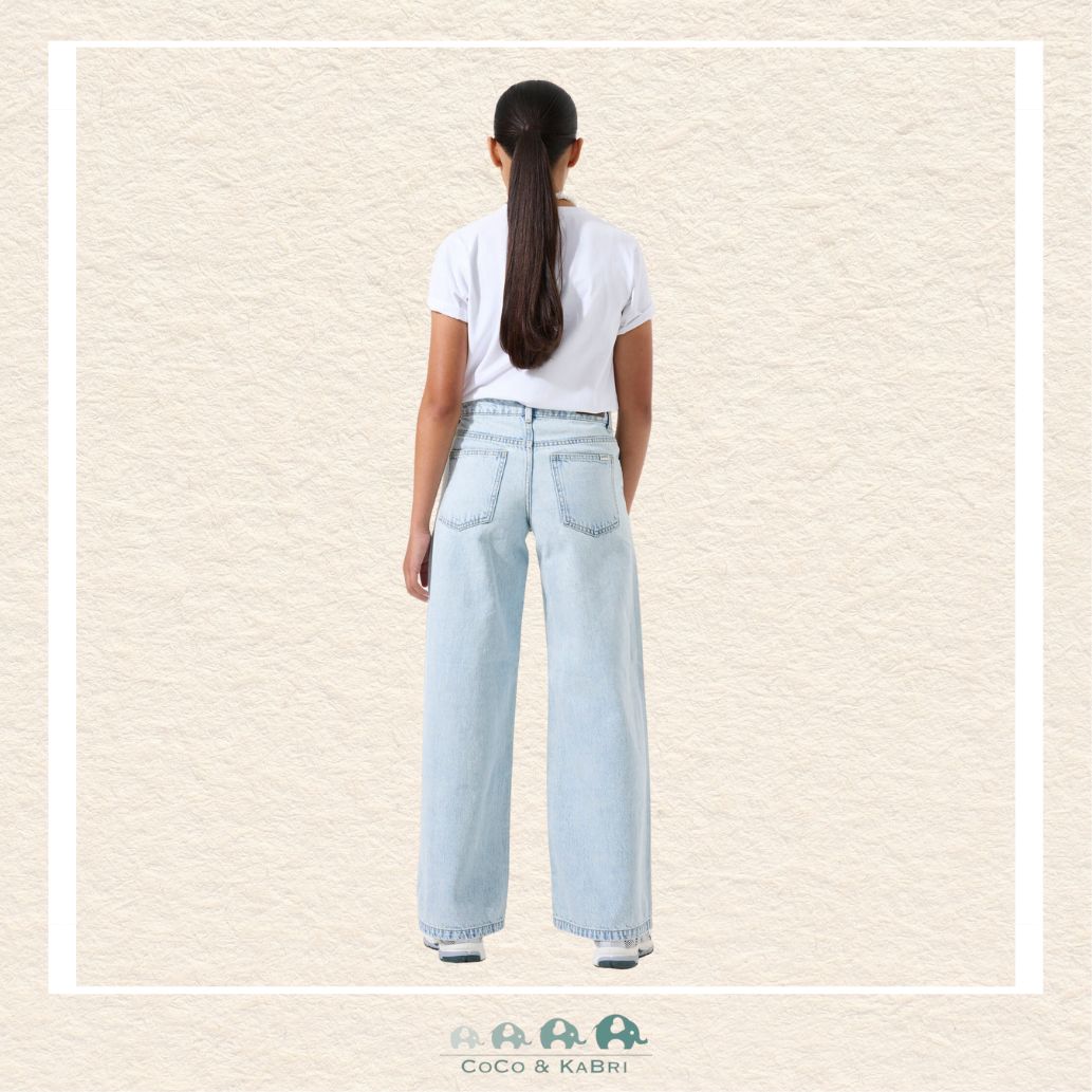 Garcia: Girls' Youth Denim - Marall Wide Fit Bleached Denim, CoCo & KaBri Children's Boutique, Brooks Alberta Canada