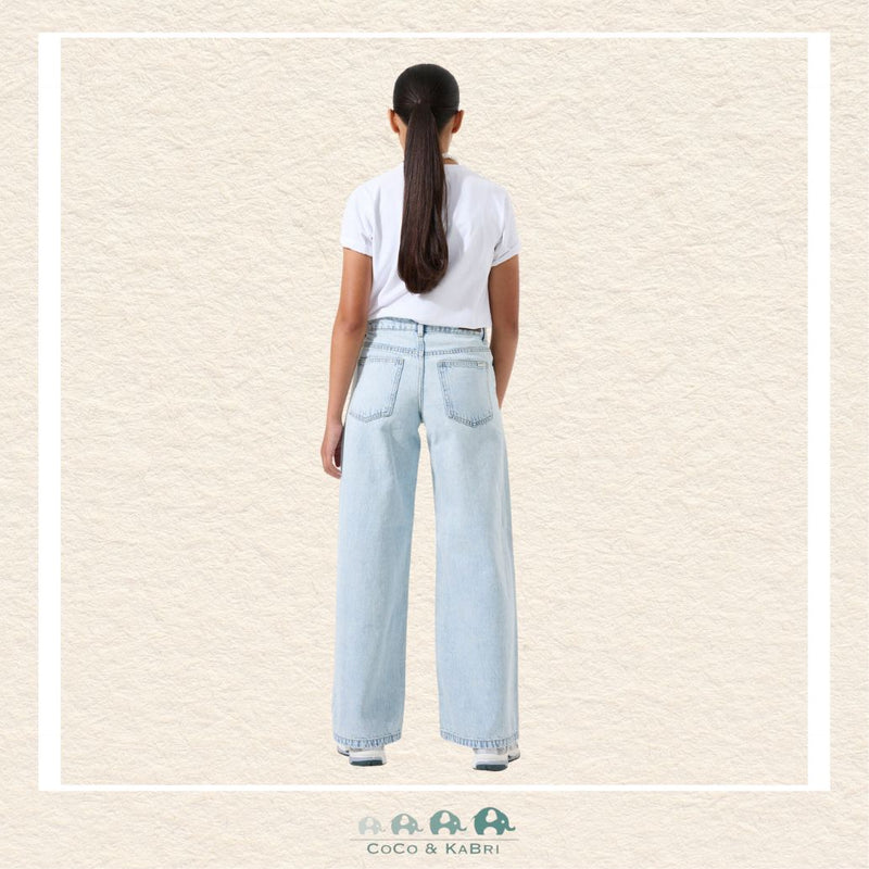 Garcia: Girls' Youth Denim - Marall Wide Fit Bleached Denim, CoCo & KaBri Children's Boutique, Brooks Alberta Canada