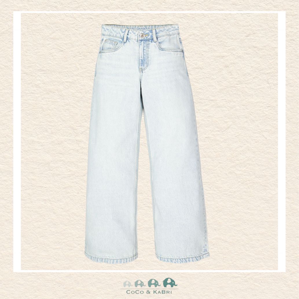 Garcia: Girls' Youth Denim - Marall Wide Fit Bleached Denim, CoCo & KaBri Children's Boutique, Brooks Alberta Canada