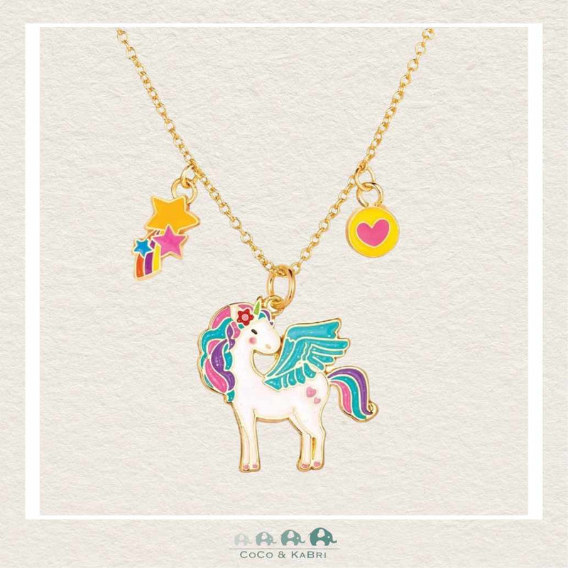 Girl Nation: Fantasy Necklace Unicorn - Blue, CoCo & KaBri Children's Boutique