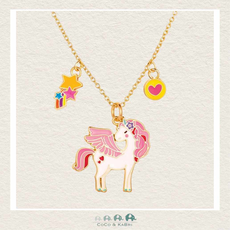 Girl Nation: Fantasy Necklace Unicorn - Pink, CoCo & KaBri Children's Boutique