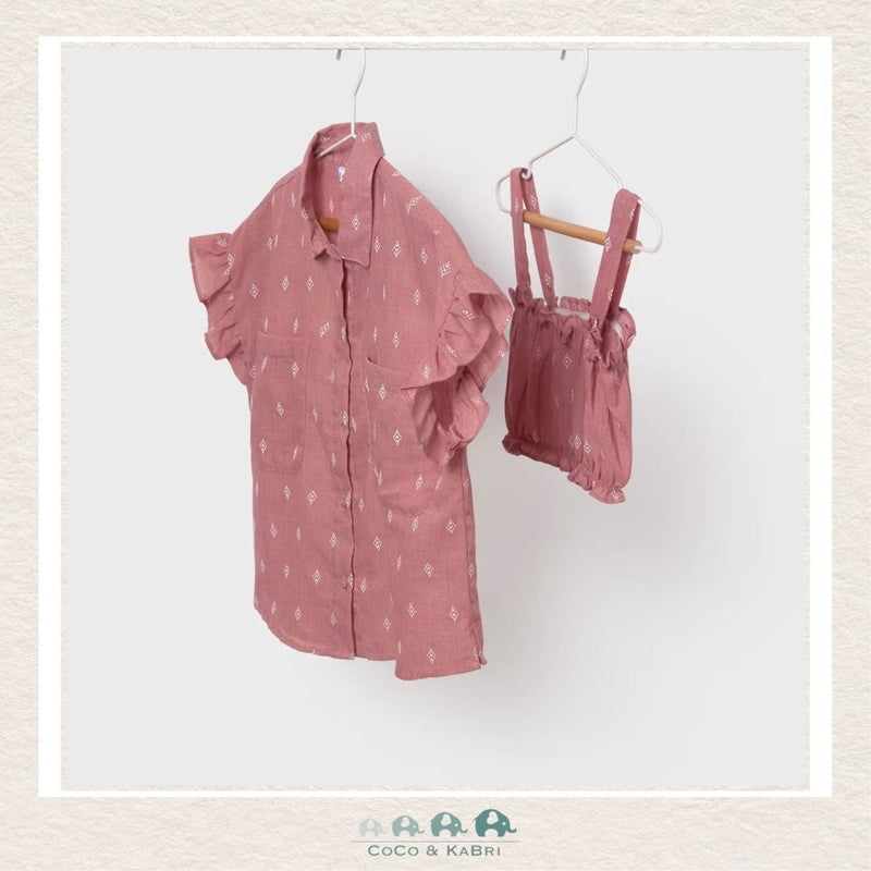 Girls 2 Piece Shirt - Dusty Rose, CoCo & KaBri Children's Boutique