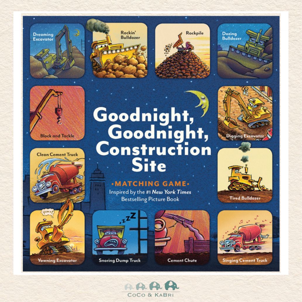 Goodnight, Goodnight, Construction Site Matching Game, CoCo & KaBri Children's Boutique