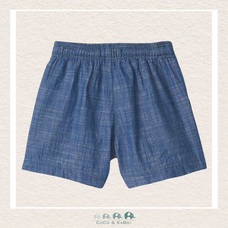 Haltey Baby Boys: Indigo Pull On Shorts, CoCo & KaBri Children's Boutique