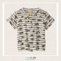 🇨🇦 Haltey: Boys Construction Bamboo Henley Tee, CoCo & KaBri Children's Boutique