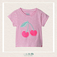 Haltey Girls: Cherry Stripes Graphic Tee, CoCo & KaBri Children's Boutique