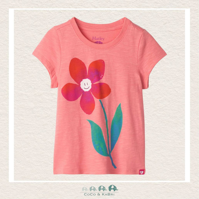 Haltey Girls: Pink Daisy Graphic Tee, CoCo & KaBri Children's Boutique