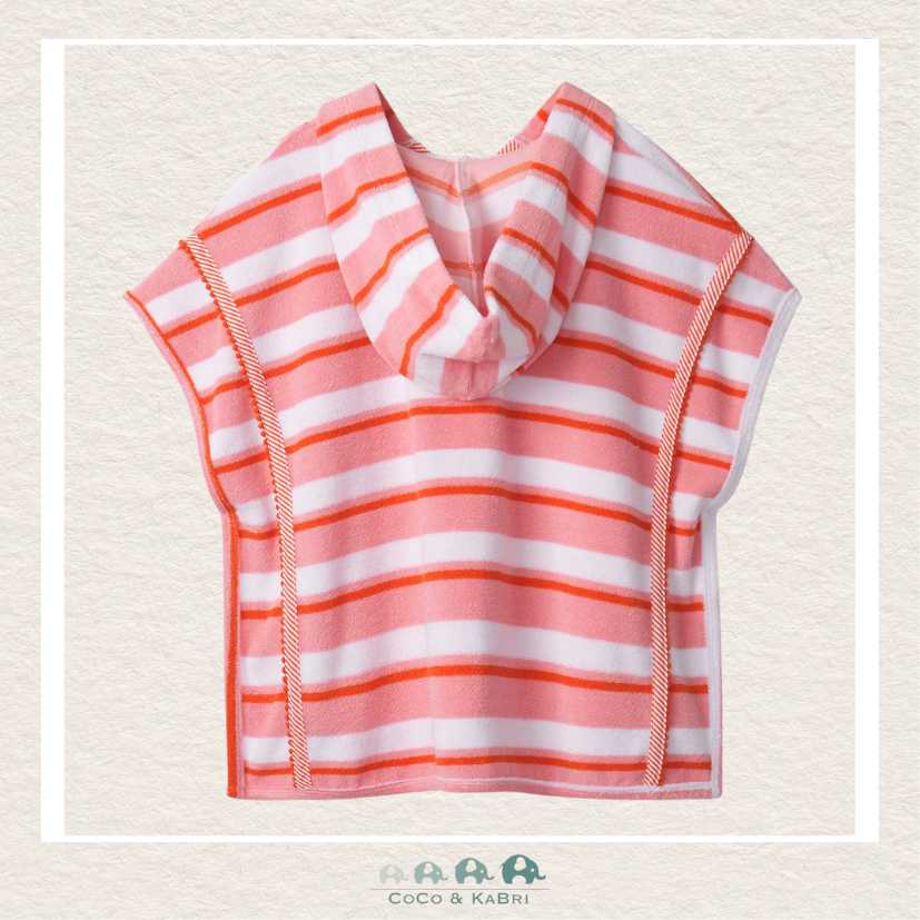 🇨🇦 Haltey: Girls Pink Stripes Hooded Swim Cover, CoCo & KaBri Children's Boutique